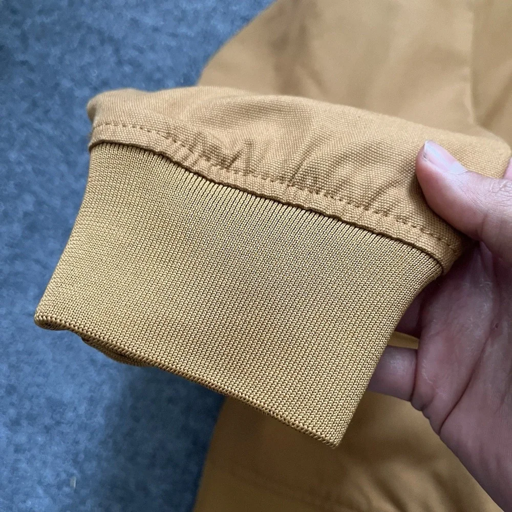 Timberland Heritage Workwear Bomber Jacket Mens XL Wheat Tan Canvas Full Zip